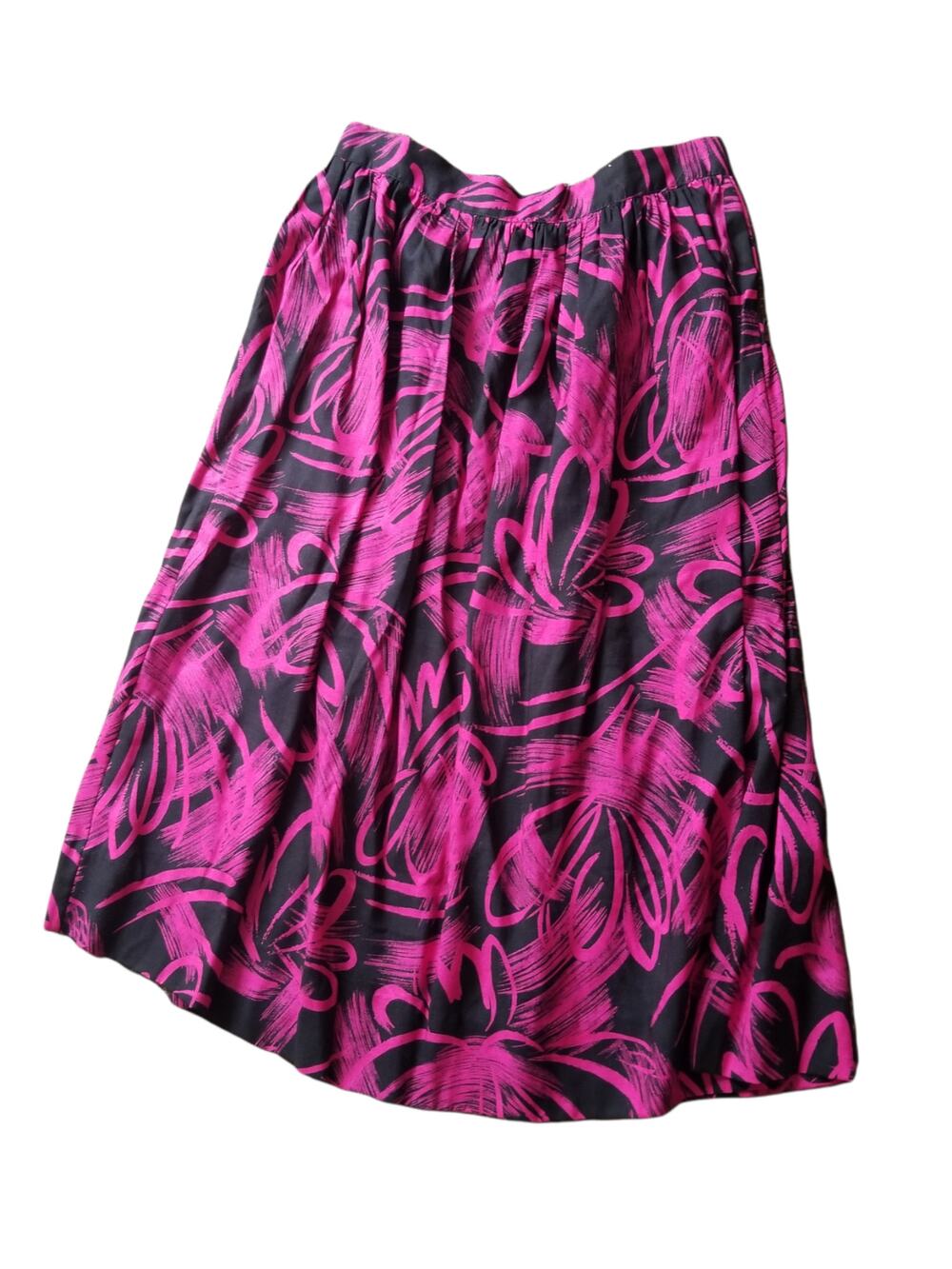 Holiday, Women’s Pleated Skirt Purple and Black - Size 12